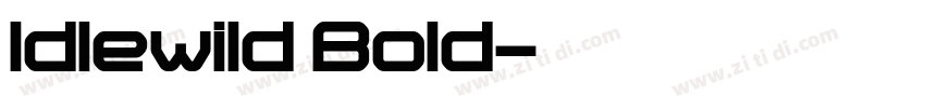 Idlewild Bold字体转换